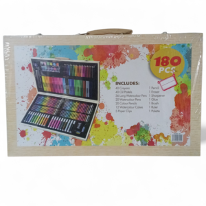 Set de Arte Profesional 180 Piezas en Maletín de Madera | Oferta Exclusiva